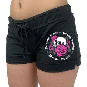 Beautiful Disaster 'Defined Skull' Shorts C2X